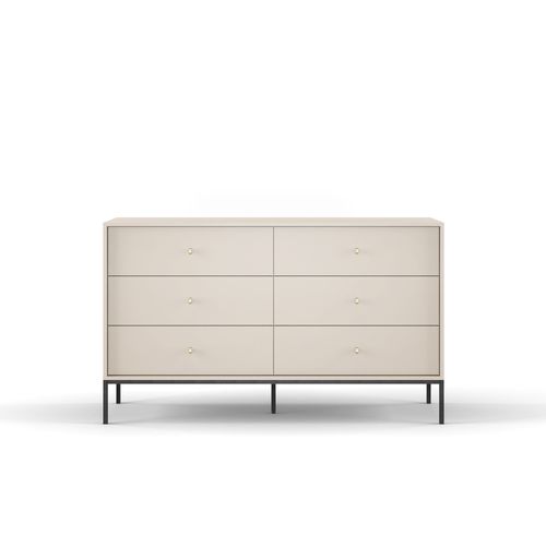 Buffet : Beige Sable, 154 X 83 X 39 Cm, Pieds Noires