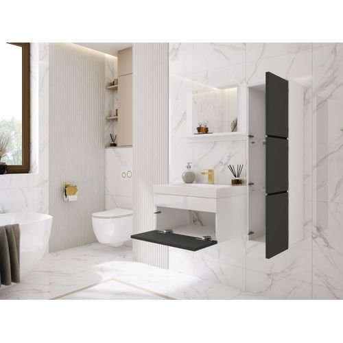 Ensemble Meuble Salle De Bain, Blanc Mat, 90 X 110 Cm