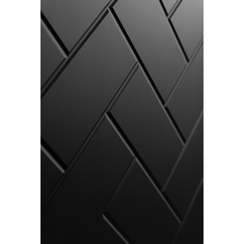 Meuble De Salle De Bain, Noir Mat, 35 X 136 X 27 Cm, Poignées Noires