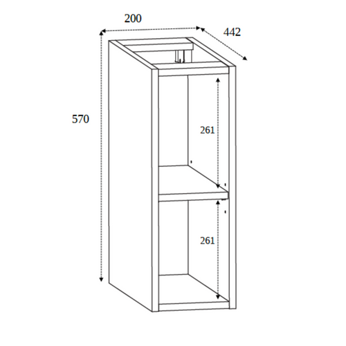 Etagère De Salle De Bain, Chêne Artisanal Doré, 20 X 60,7 X 44,4 Cm,