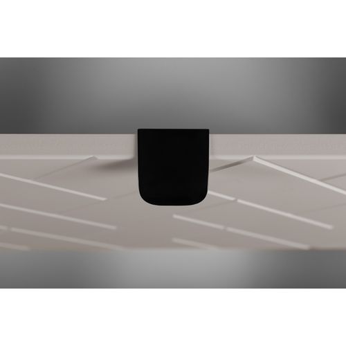 Meuble De Salle De Bain, Cachemire, 120 X 57 X 46 Cm, Poignées Noires