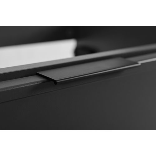 Meuble De Salle De Bain, Gris Foncé, Poignée Noire, 46 X 60 X 57 Cm