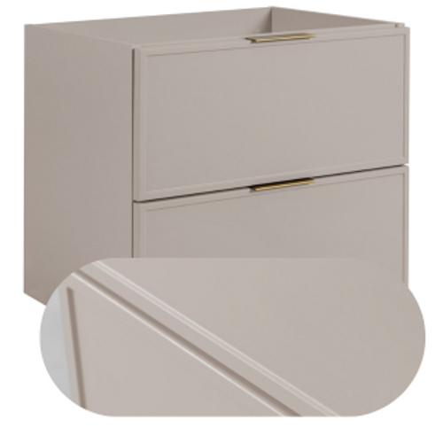 Meuble De Salle De Bain, Cachemire, Poignée Dorée, 46 X 60 X 57 Cm