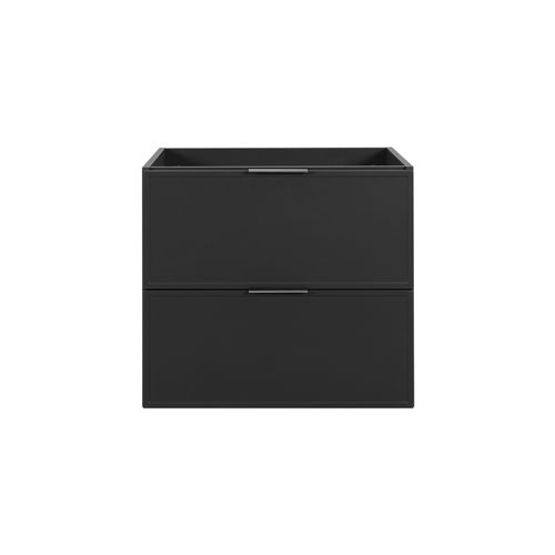 Meuble De Salle De Bain, Gris Foncé, Poignée Argentée, 46 X 60 X 57 Cm