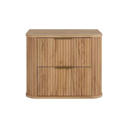 Meuble De Salle De Bain, Chêne Craft, Poignée Dorée, 41,5 X 60 X 51,7 Cm