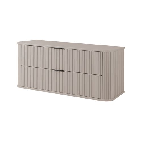 Meuble De Salle De Bain, Cachemire, Poignée Noire, 41,5 X 120 X 51,7 Cm