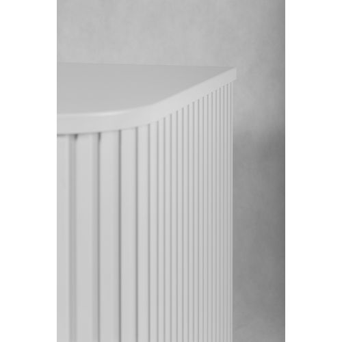 Meuble De Salle De Bain, Blanc Mat, Poignée Dorée, 41,5 X 120 X 51,7 Cm