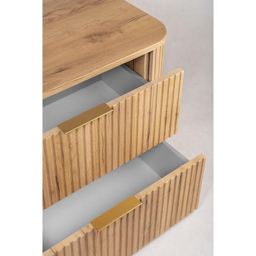 Meuble De Salle De Bain, Chêne Craft, Poignée Dorée, 41,5 X 120 X 51,7 Cm