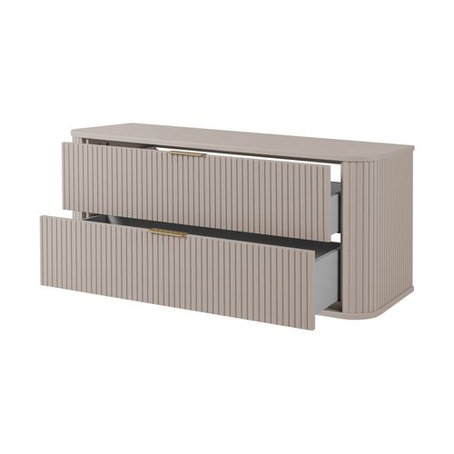 Meuble De Salle De Bain, Cachemire, Poignée Dorée, 41,5 X 120 X 51,7 Cm