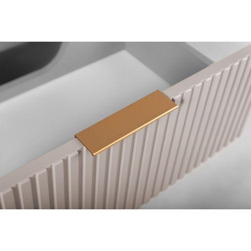 Meuble De Salle De Bain, Cachemire, Poignée Dorée, 41,5 X 120 X 51,7 Cm