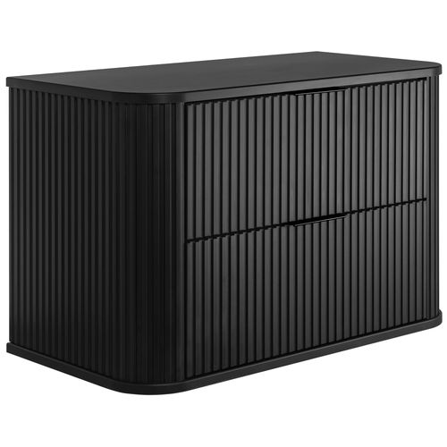 Meuble De Salle De Bain, Noir Avec Poignée Noire, 80,4 X 51,7 X 41,5 Cm