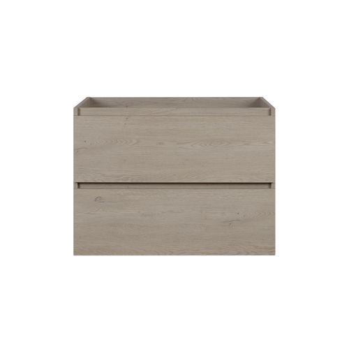 Meuble De Salle De Bain 80 Cm, Couleur: Chêne Foncé, 80 X 46 X 60,7 Cm, Sans Plan De Travail