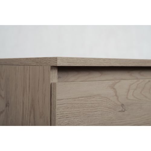 Meuble De Salle De Bain 120 Cm (2 X 60) + Top, Couleur: Chêne Foncé, 120 X 57 X 46 Cm