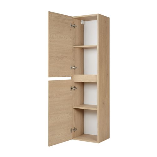 Meuble De Salle De Bain, Couleur : Chêne Clair, 35 X 136 X 27 Cm