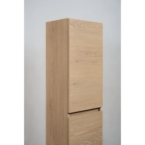 Meuble De Salle De Bain, Couleur : Chêne Clair, 35 X 136 X 27 Cm