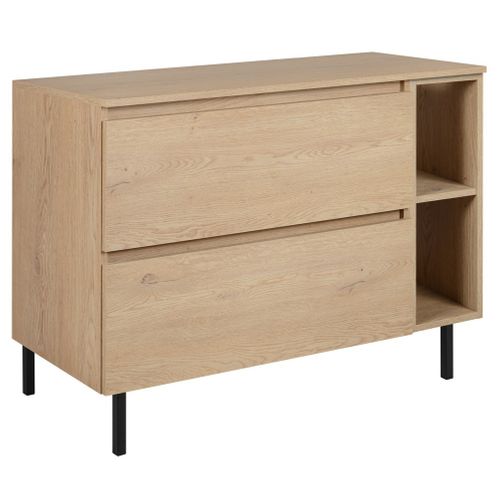 Meuble De Salle De Bain 100 Cm (80+20) + Top, Pieds, Couleur : Chêne Clair, 100 X 77 X 46 Cm