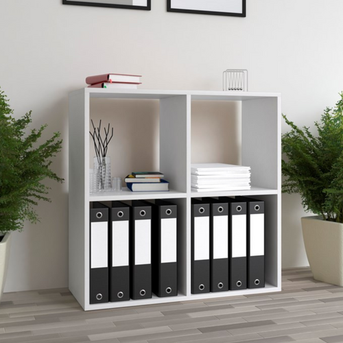 Étagère, 74 X 75 X 30 Cm, Blanc Mat