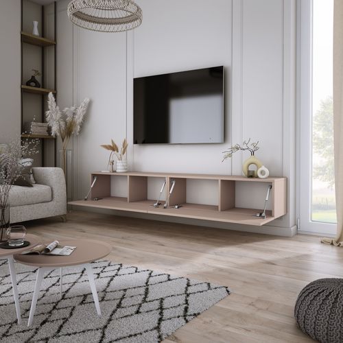 Meuble TV, Brun Caramel, 200 (2 X 100) X 34 X 32 Cm