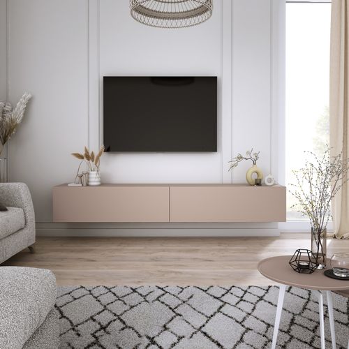 Meuble TV, Brun Caramel, 200 (2 X 100) X 34 X 32 Cm