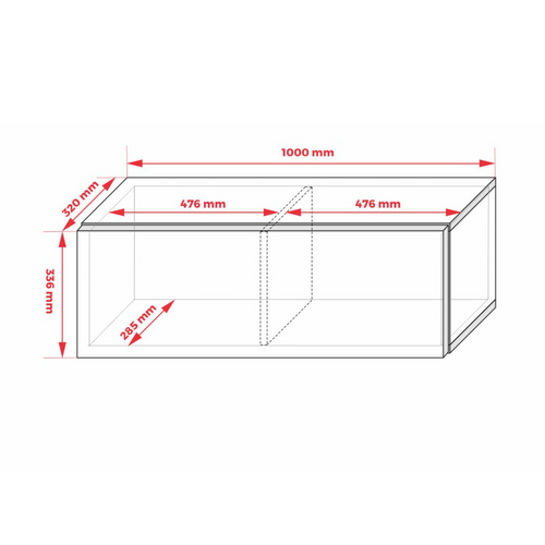 Meuble TV, Aloès, 100 X 34 X 32 Cm