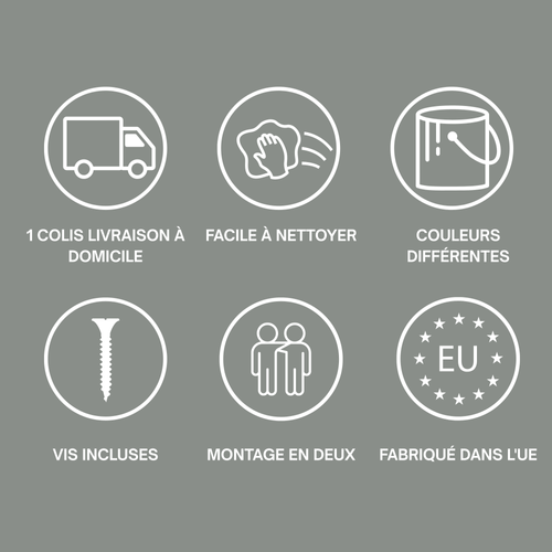 Meuble TV, Aloès, 200 (2 X 100) X 34 X 32 Cm