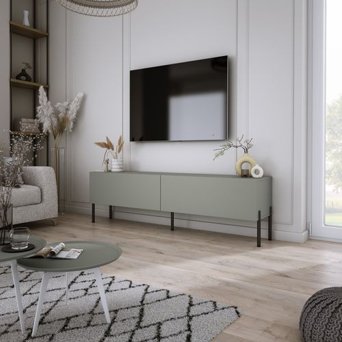 Meuble TV, Aloès, 140 X 52 X 32 Cm, Pieds Noires