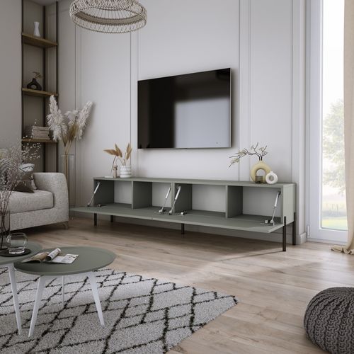 Meuble TV, Aloès, 170 X 52 X 32 Cm, Pieds Noires