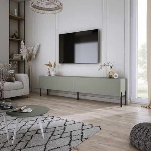 Meuble TV, Aloès, 170 X 52 X 32 Cm, Pieds Noires