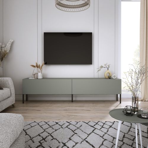 Meuble TV, Aloès, 170 X 52 X 32 Cm, Pieds Noires