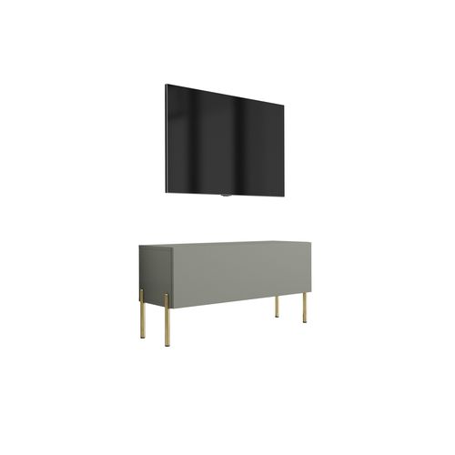 Meuble TV, Aloès, 100 X 52 X 32 Cm, Pieds Dorées