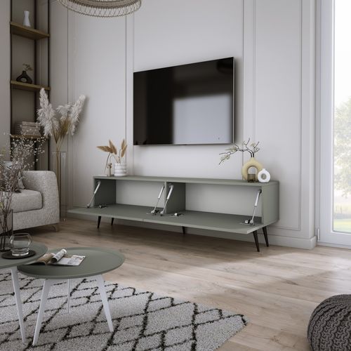 Meuble TV, Aloès, 140 X 52 X 32 Cm, Pieds Noires