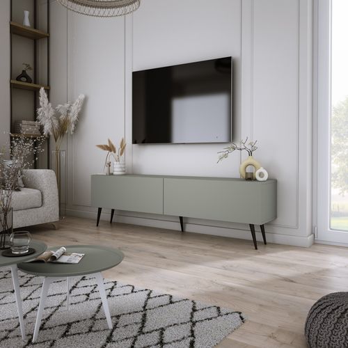 Meuble TV, Aloès, 140 X 52 X 32 Cm, Pieds Noires
