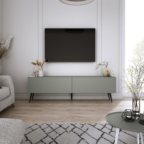 Meuble TV, Aloès, 140 X 52 X 32 Cm, Pieds Noires