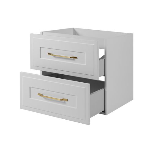 Meuble Sous Lavabo De Style Classique, Blanc, 60 X 57 X 46 Cm