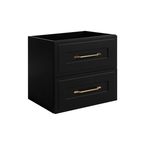 Meuble Sous Lavabo De Style Classique, Noir, 60 X 57 X 46 Cm