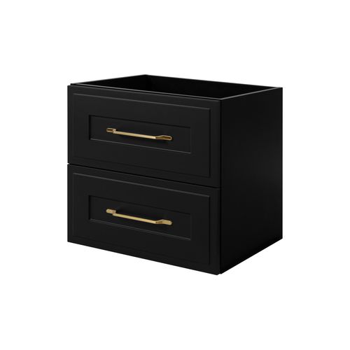 Meuble Sous Lavabo De Style Classique, Noir, 60 X 57 X 46 Cm