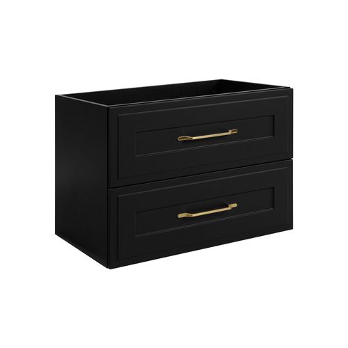 Meuble Sous Lavabo De Style Classique, Noir, 80 X 57 X 46 Cm