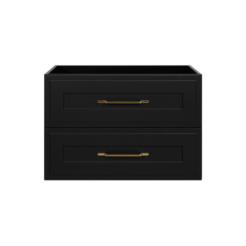 Meuble Sous Lavabo De Style Classique, Noir, 80 X 57 X 46 Cm