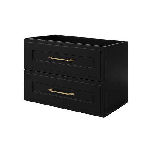 Meuble Sous Lavabo De Style Classique, Noir, 80 X 57 X 46 Cm