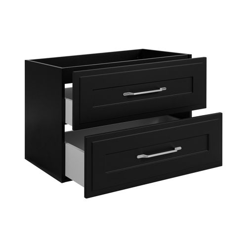 Meuble Sous Lavabo De Style Classique, Noir, 80 X 57 X 46 Cm