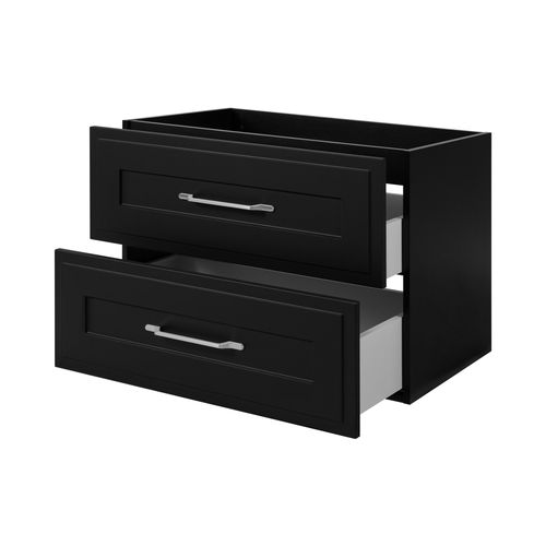 Meuble Sous Lavabo De Style Classique, Noir, 80 X 57 X 46 Cm