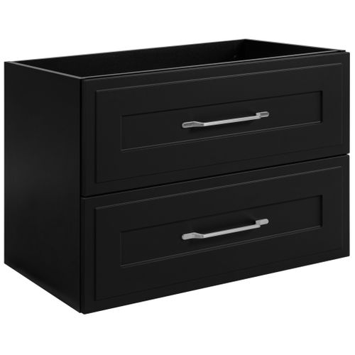 Meuble Sous Lavabo De Style Classique, Noir, 80 X 57 X 46 Cm