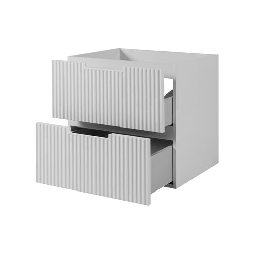 Meuble De Salle De Bain, Blanc, 60 X 57 X 46 Cm