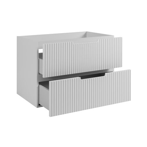 Meuble De Salle De Bain, Blanc, 80 X 57 X 46 Cm