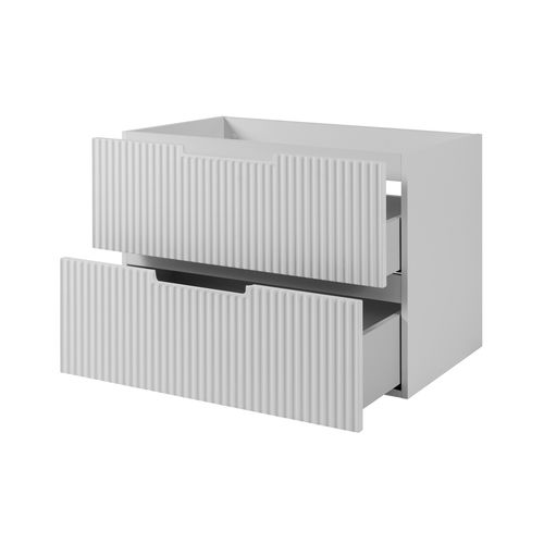 Meuble De Salle De Bain, Blanc, 80 X 57 X 46 Cm