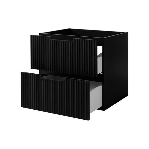 Meuble De Salle De Bain, Noir, 60 X 57 X 46 Cm