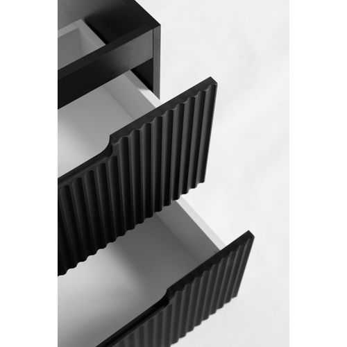 Meuble De Salle De Bain, Noir, 60 X 57 X 46 Cm