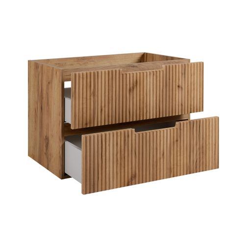 Meuble De Salle De Bain, Chêne Craft, 80 X 57 X 46 Cm