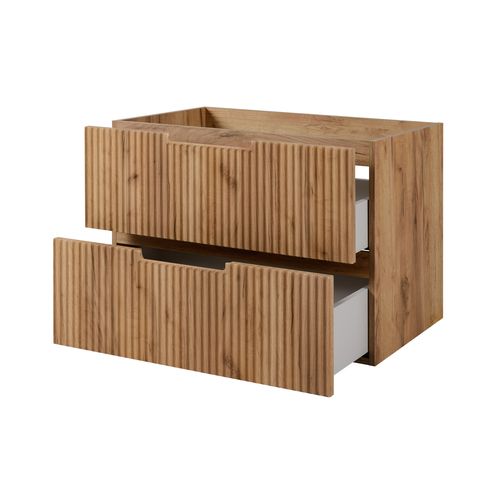 Meuble De Salle De Bain, Chêne Craft, 80 X 57 X 46 Cm