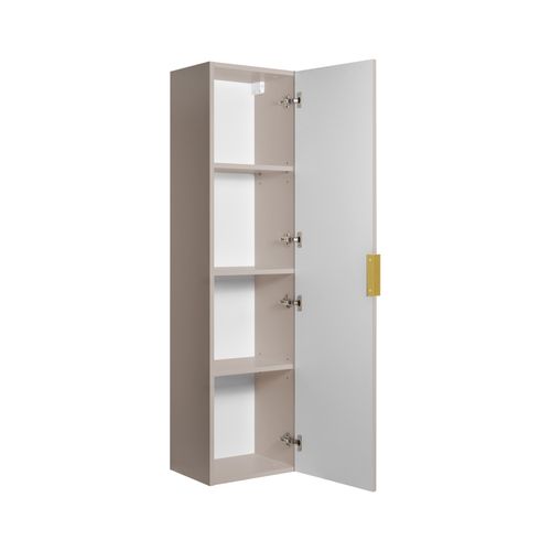 Colonne De Salle De Bain, Cachemire, 35 X 136 X 27 Cm, Poignée Dorée